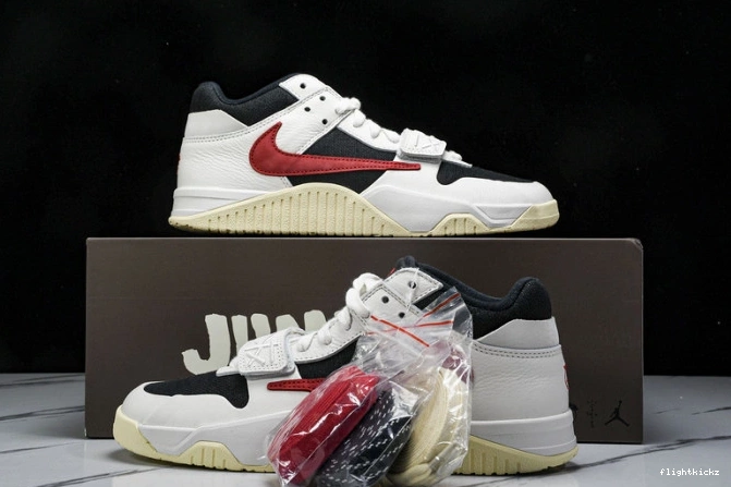 TR FZ8117-101 Travis Jack Jordan Jumpman Red University x Scott 0731